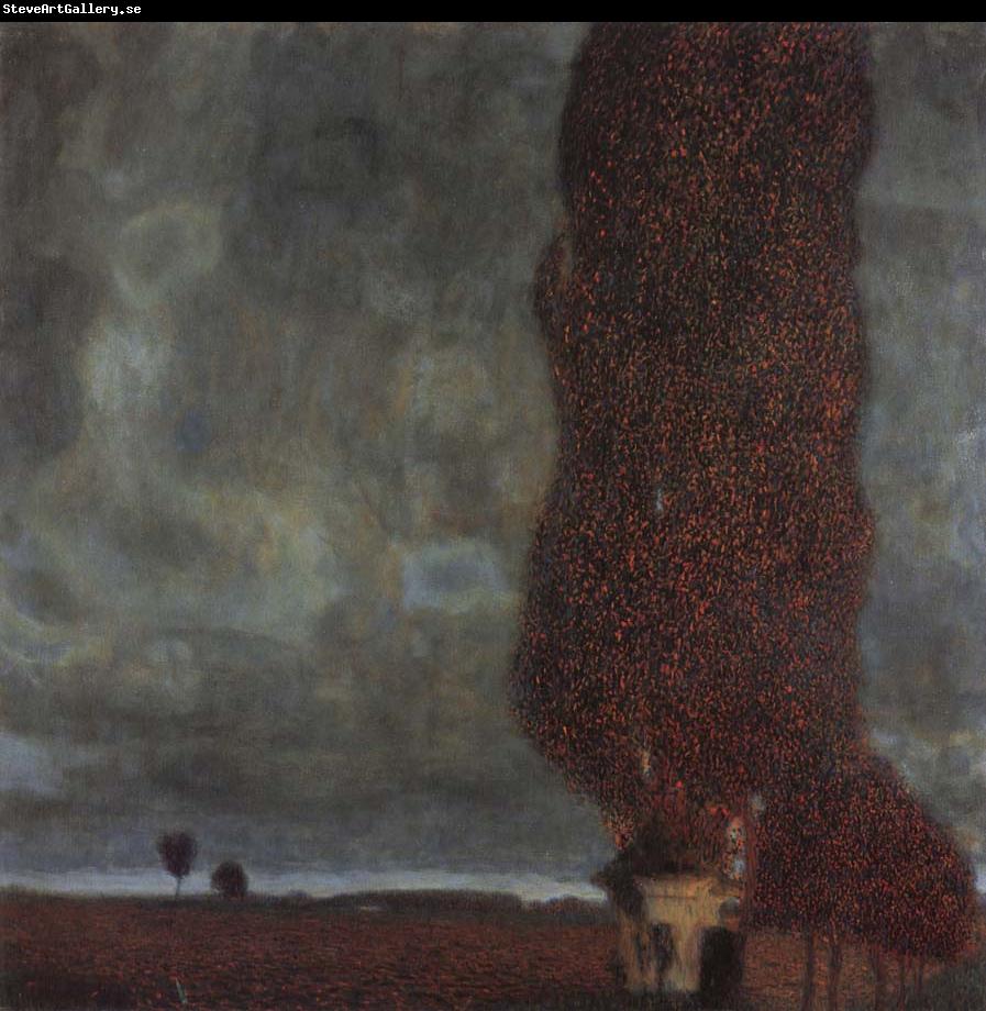 Gustav Klimt The Large poplar